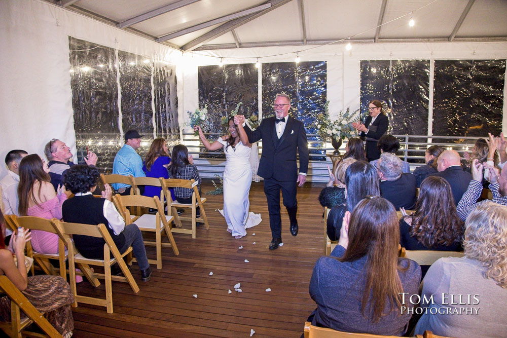 Seattle waterfront wedding Ray's Boathouse - Tom Ellis Photography