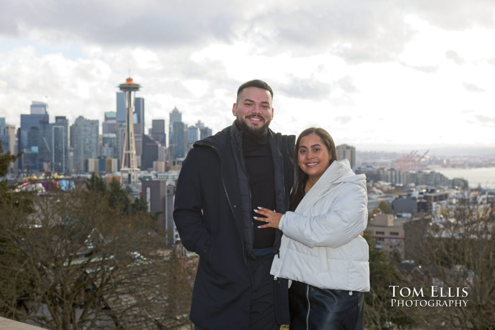 Seattle surprise wedding proposal at Kerry Park