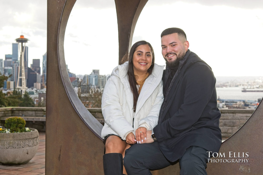 Seattle surprise wedding proposal at Kerry Park