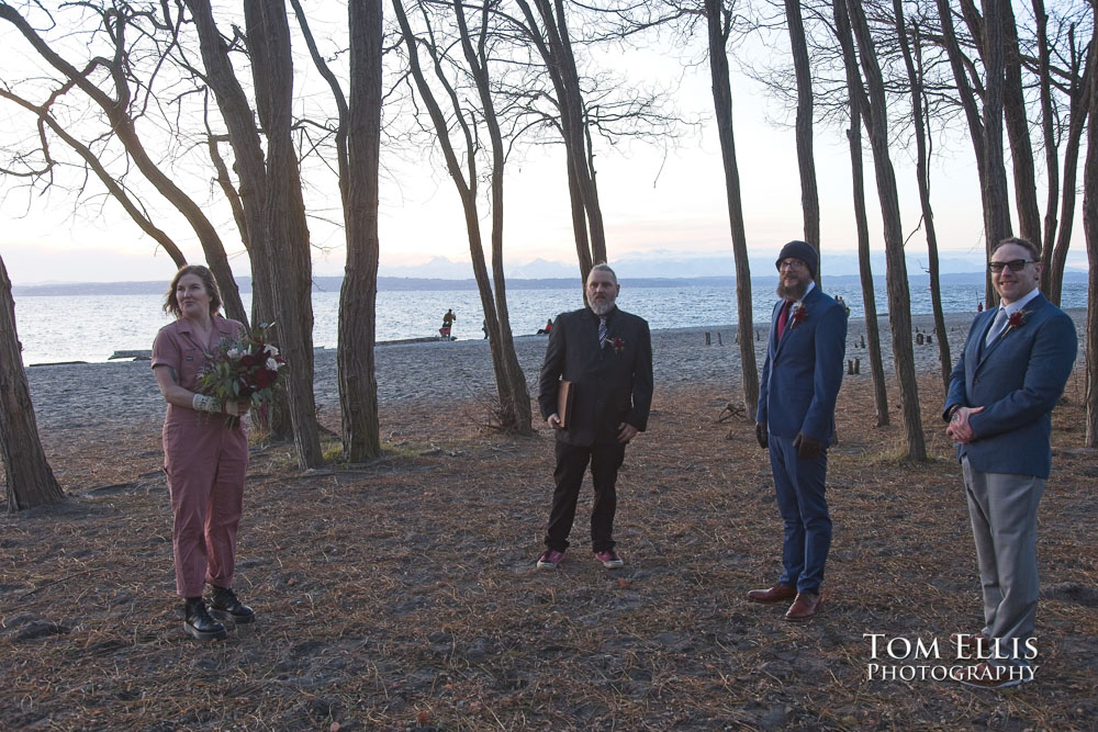 Seattle Sunset Elopement Wedding at Golden Gardens