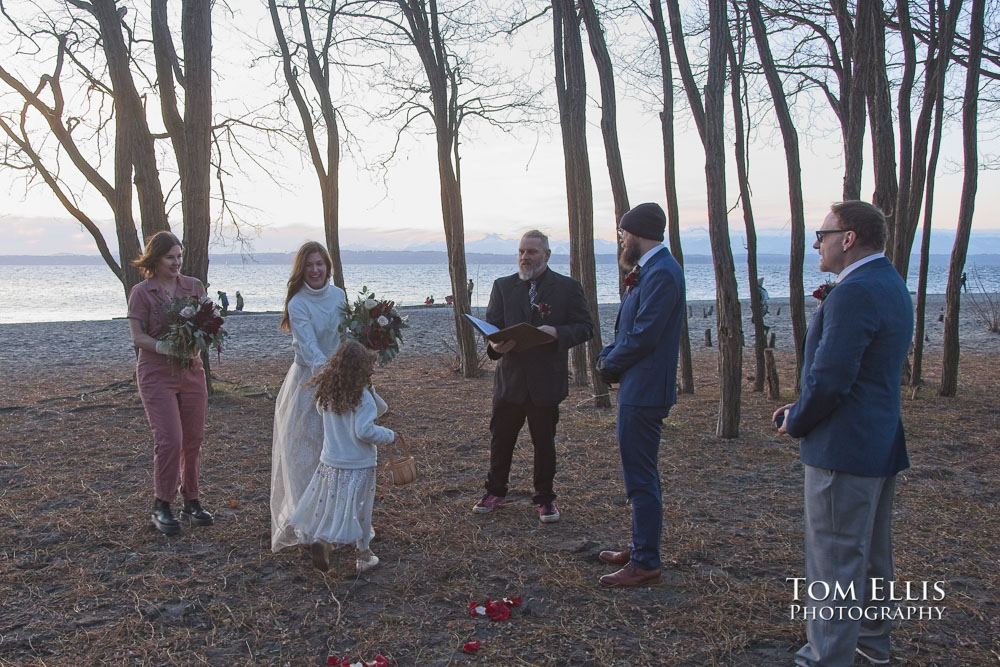 Seattle Sunset Elopement Wedding at Golden Gardens