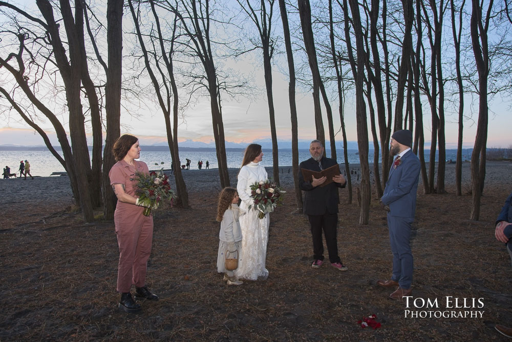 Seattle Sunset Elopement Wedding at Golden Gardens