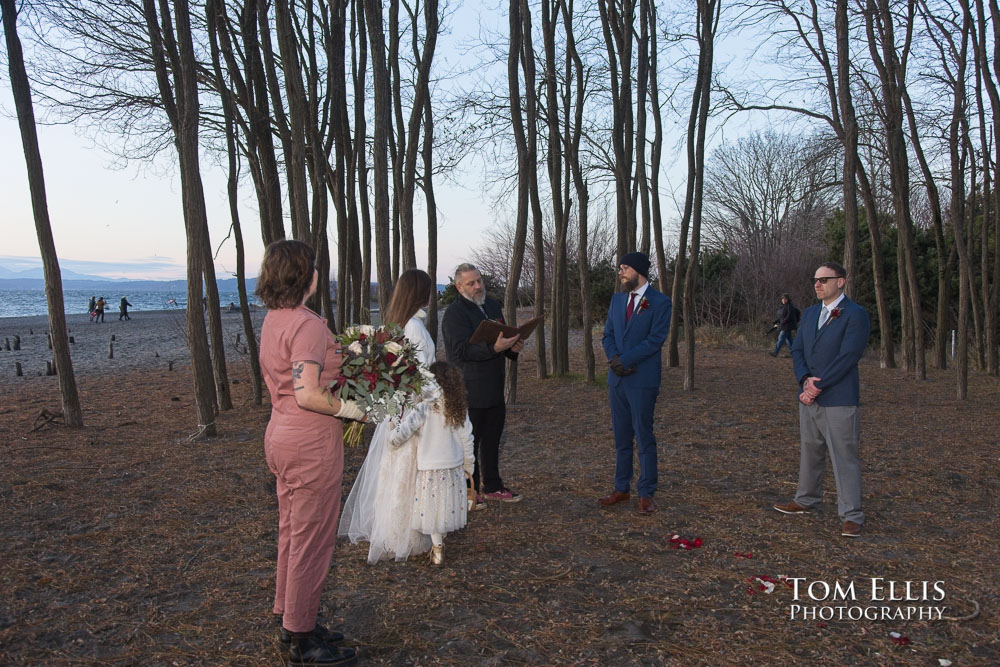 Seattle Sunset Elopement Wedding at Golden Gardens