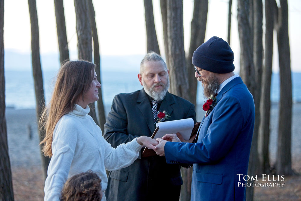 Seattle Sunset Elopement Wedding at Golden Gardens