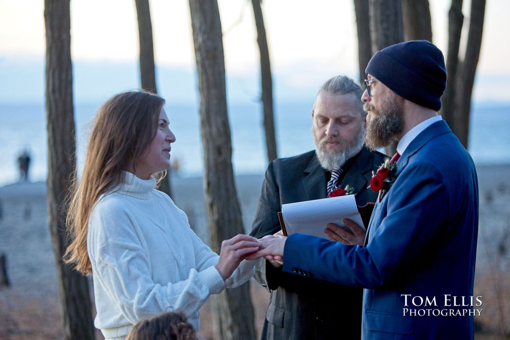 Seattle Sunset Elopement Wedding at Golden Gardens