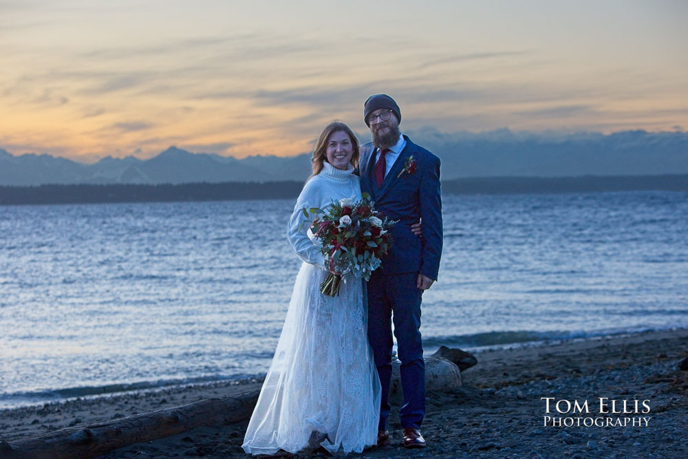 Seattle Sunset Elopement Wedding at Golden Gardens