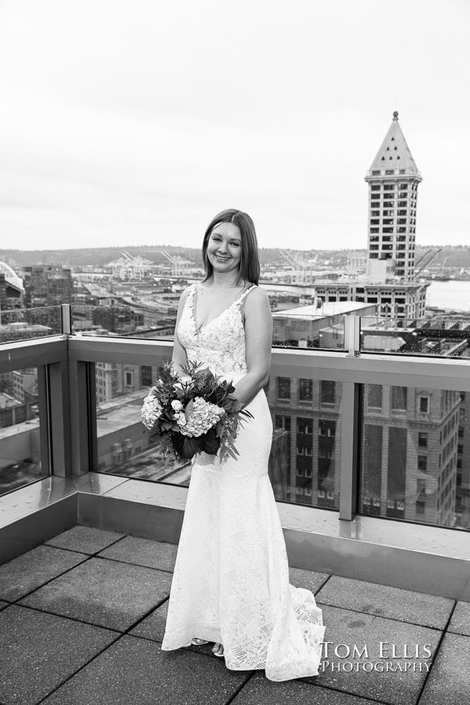 Destiny and Myles had an elopement wedding at the Seattle Courthouse. Tom Ellis Photography, Seattle elopement photographer