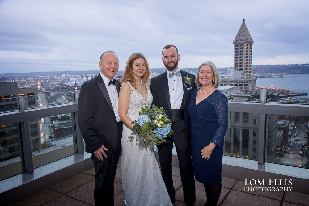 Destiny and Myles had an elopement wedding at the Seattle Courthouse. Tom Ellis Photography, Seattle elopement photographer