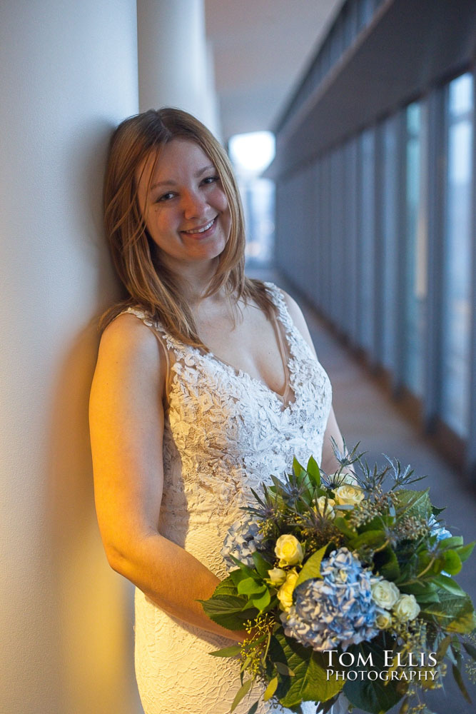 Destiny and Myles had an elopement wedding at the Seattle Courthouse. Tom Ellis Photography, Seattle elopement photographer