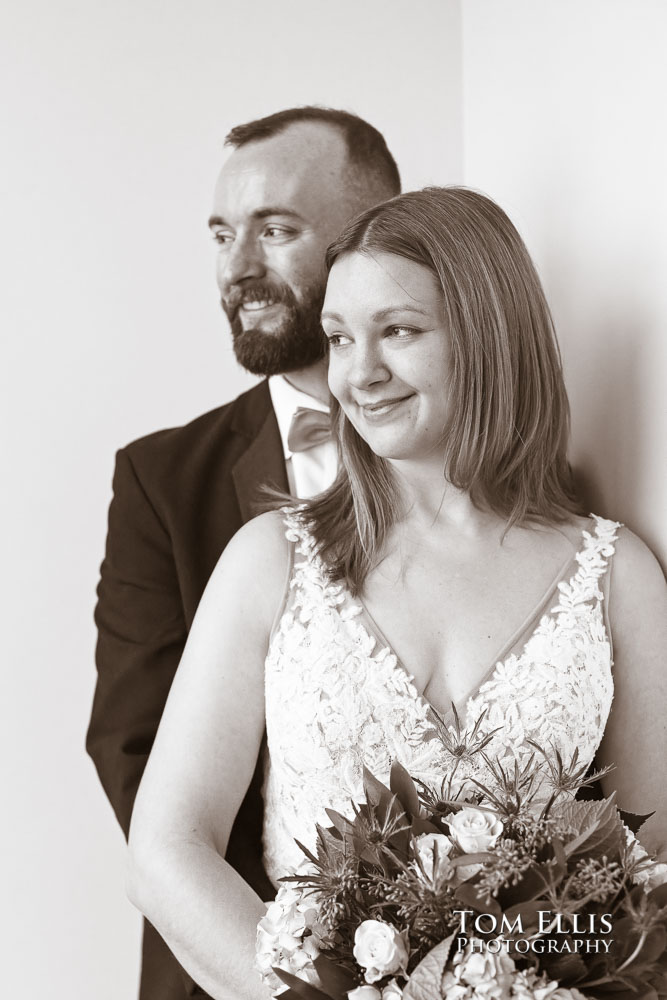 Destiny and Myles had an elopement wedding at the Seattle Courthouse. Tom Ellis Photography, Seattle elopement photographer
