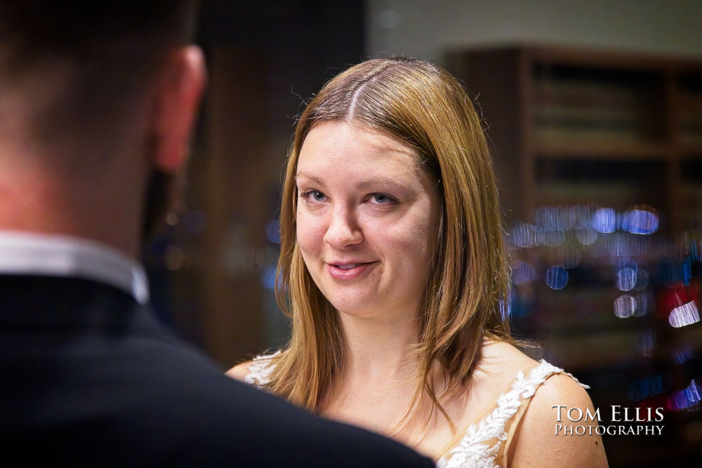 Destiny and Myles had an elopement wedding at the Seattle Courthouse. Tom Ellis Photography, Seattle elopement photographer