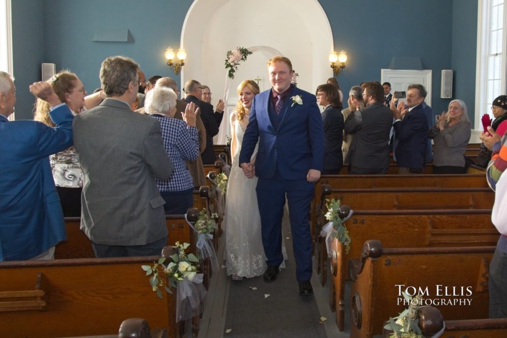 Nik and Brian weere married at St Paul's Church in Port Gamble. Tom Ellis Photography, Destination Wedding Photographer