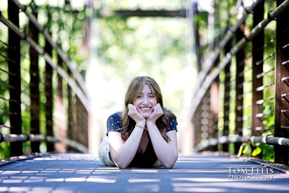 Carolyn's senior photo session at the Bellevue Botanical Garden - Tom Ellis Photography, Seattle area senior photographer