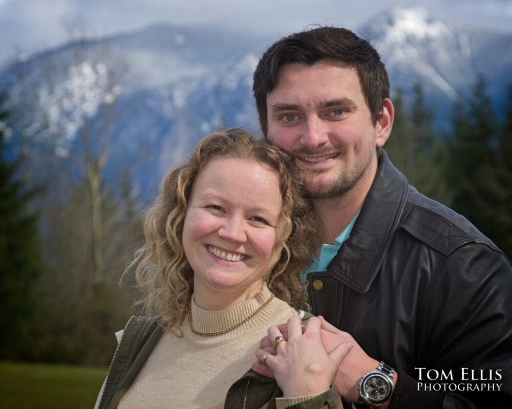 Seattle area engagement photos at North Bend. Tom Ellis Photography, Seattle engagement photographer