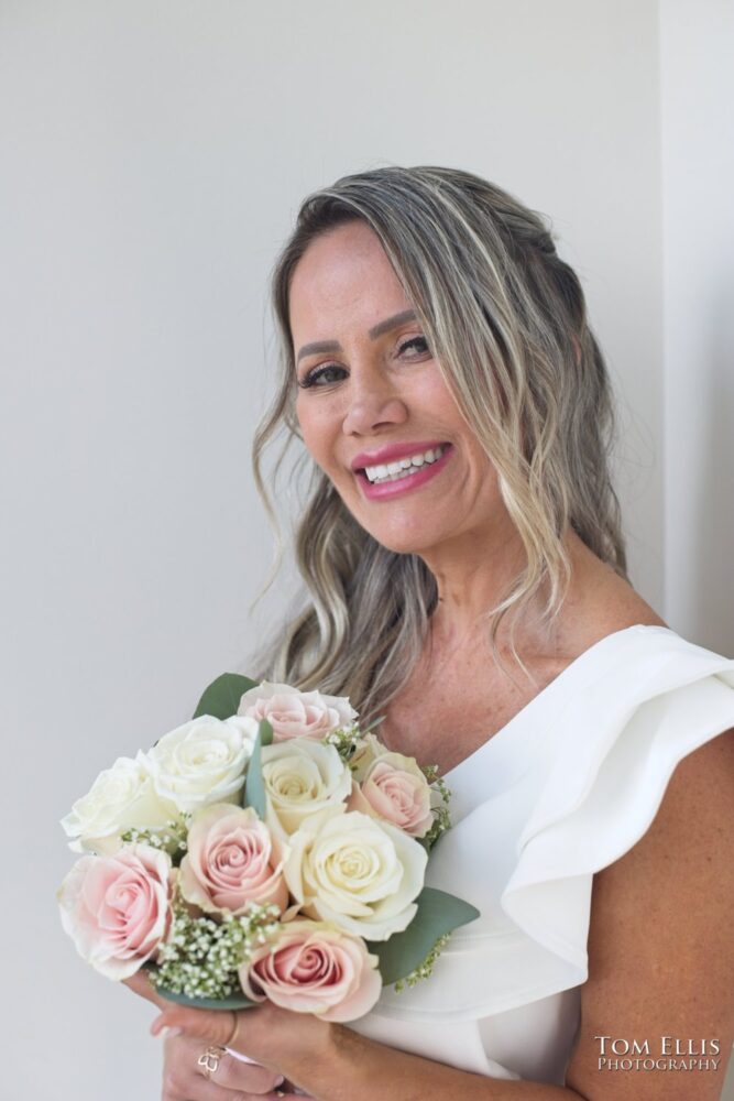 Tayna and Jerry had a Solstice elopement wedding at the Seattle Municipal Courthouse. Tom Ellis Photography, Seattle wedding and elopement photographer