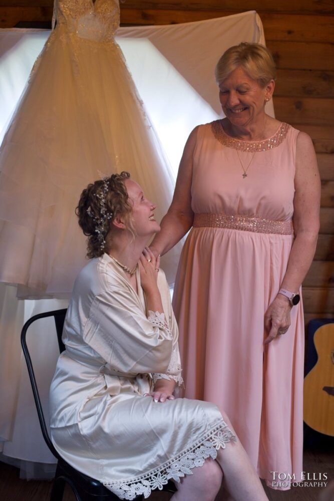 Wonderful Second Generation Destination Solstice Wedding. Courtney and Ian had a destination wedding at a beautiful location in the woods on Whidbey Island. Tom Ellis Photography, destination wedding photographer