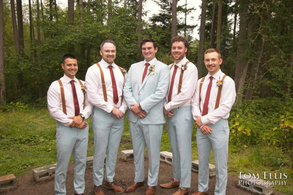 Wonderful Second Generation Destination Solstice Wedding. Courtney and Ian had a destination wedding at a beautiful location in the woods on Whidbey Island. Tom Ellis Photography, destination wedding photographer