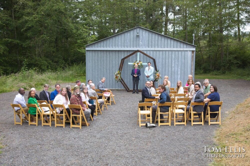 Wonderful Second Generation Destination Solstice Wedding. Courtney and Ian had a destination wedding at a beautiful location in the woods on Whidbey Island. Tom Ellis Photography, destination wedding photographer