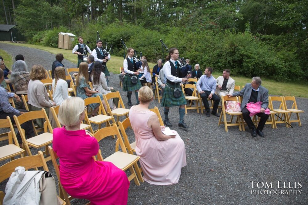 Wonderful Second Generation Destination Solstice Wedding. Courtney and Ian had a destination wedding at a beautiful location in the woods on Whidbey Island. Tom Ellis Photography, destination wedding photographer