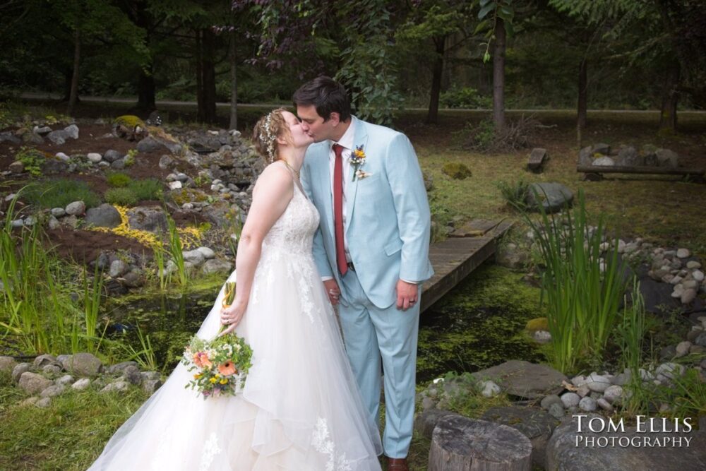 Wonderful Second Generation Destination Solstice Wedding. Courtney and Ian had a destination wedding at a beautiful location in the woods on Whidbey Island. Tom Ellis Photography, destination wedding photographer