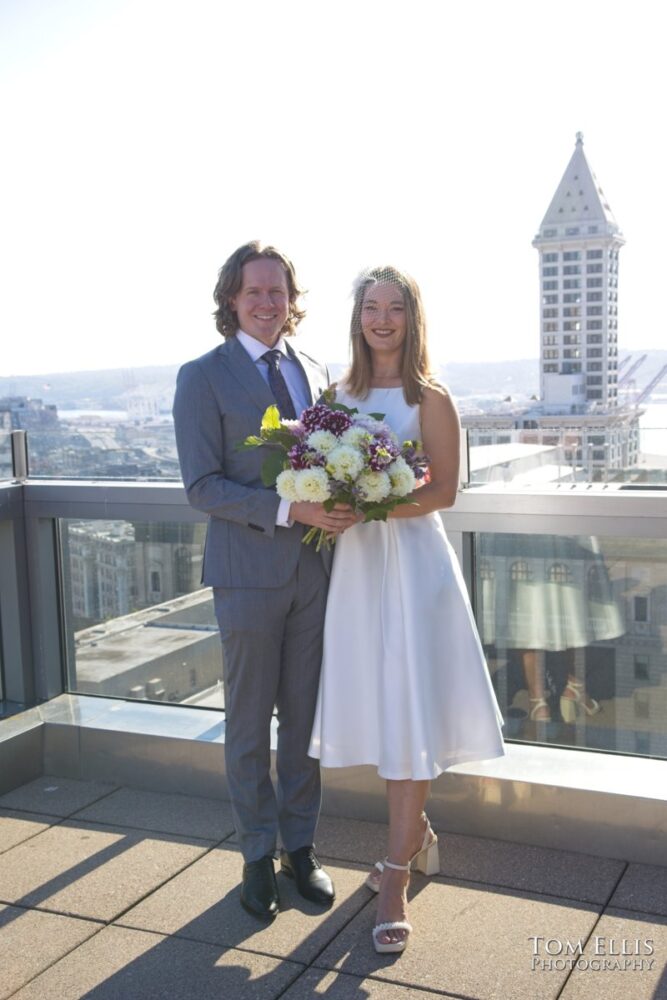 Rebecca and Britton had an elopement wedding at the Seattle Municipal Courthouse