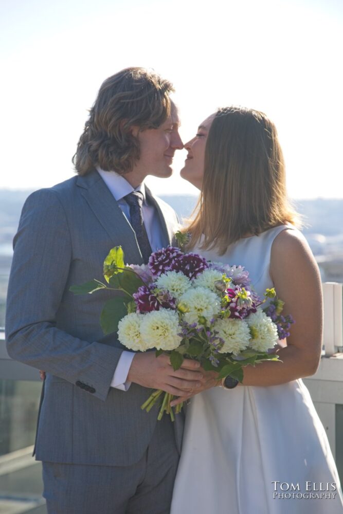 Rebecca and Britton had an elopement wedding at the Seattle Municipal Courthouse