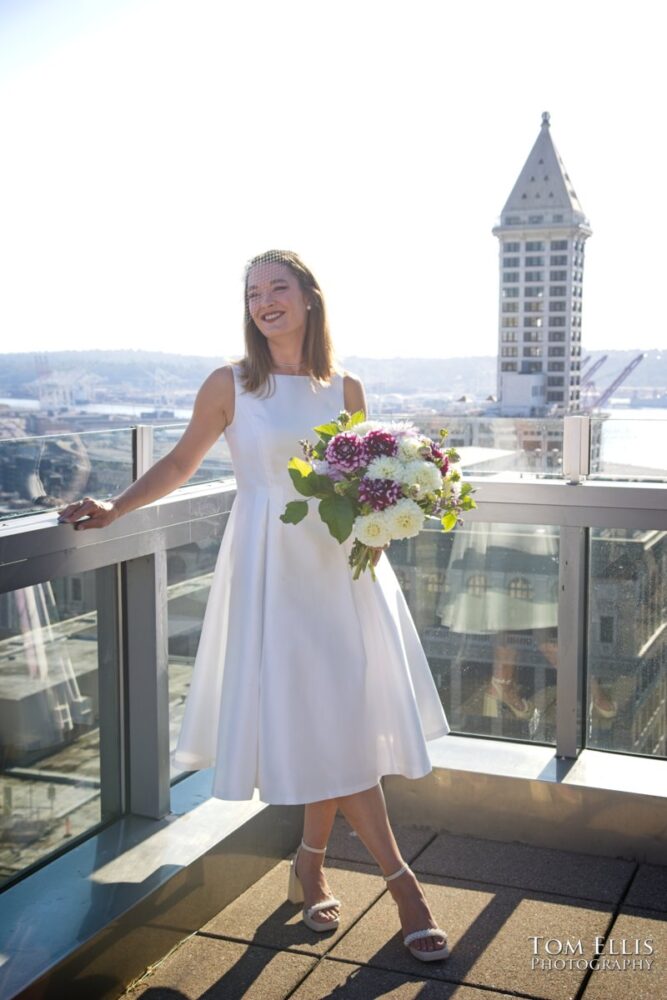 Rebecca and Britton had an elopement wedding at the Seattle Municipal Courthouse