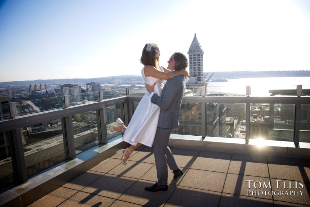 Rebecca and Britton had an elopement wedding at the Seattle Municipal Courthouse