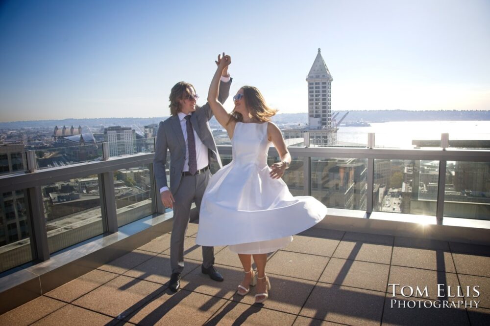Rebecca and Britton had an elopement wedding at the Seattle Municipal Courthouse