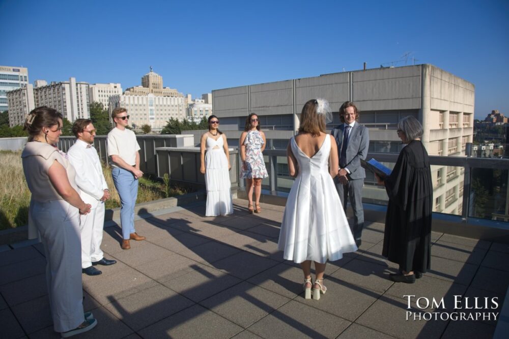 Rebecca and Britton had an elopement wedding at the Seattle Municipal Courthouse