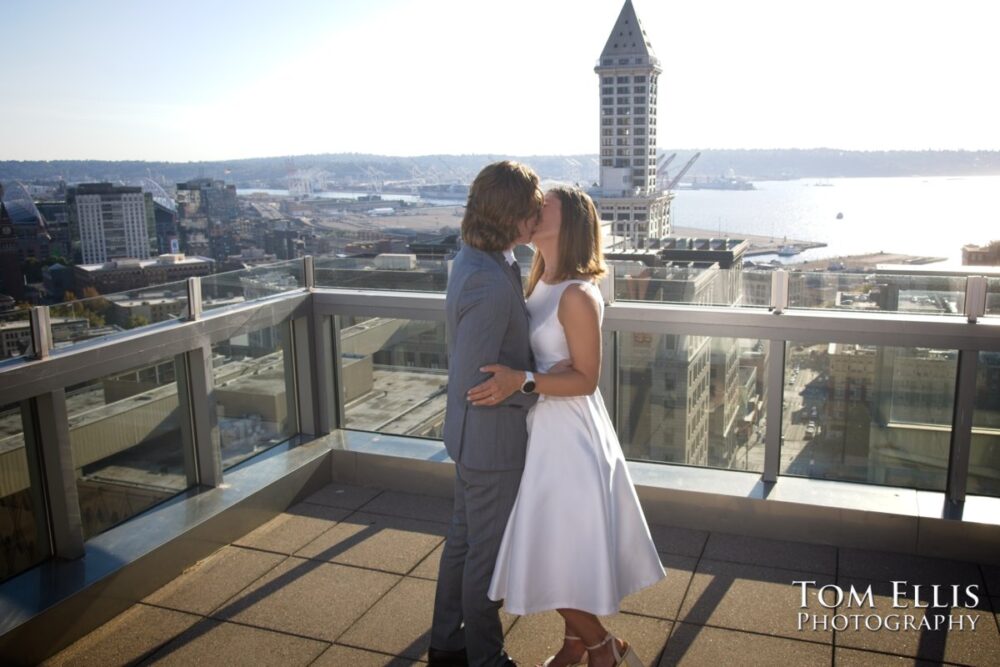 Rebecca and Britton had an elopement wedding at the Seattle Municipal Courthouse